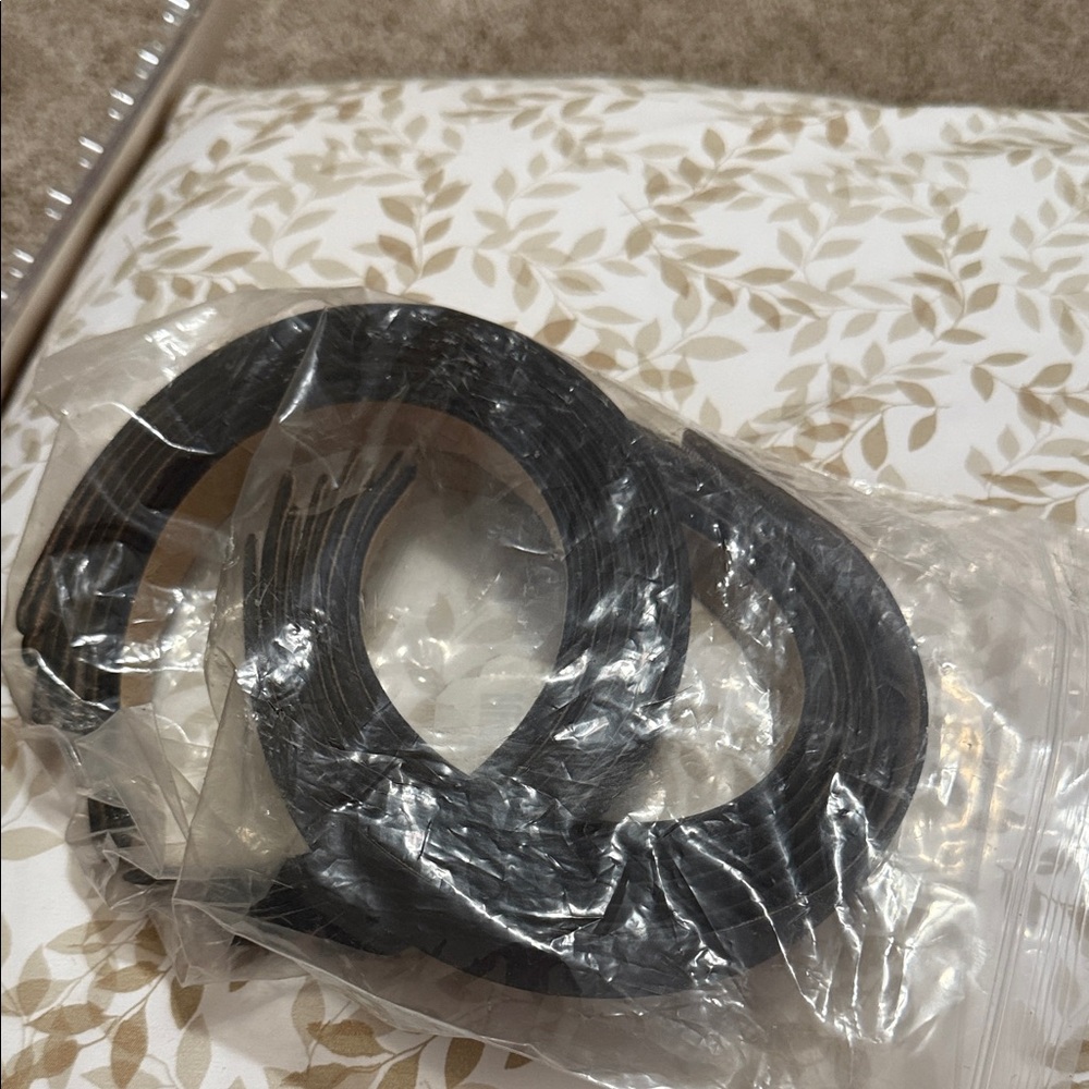 16 satin black headbands
